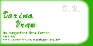 dorina uram business card